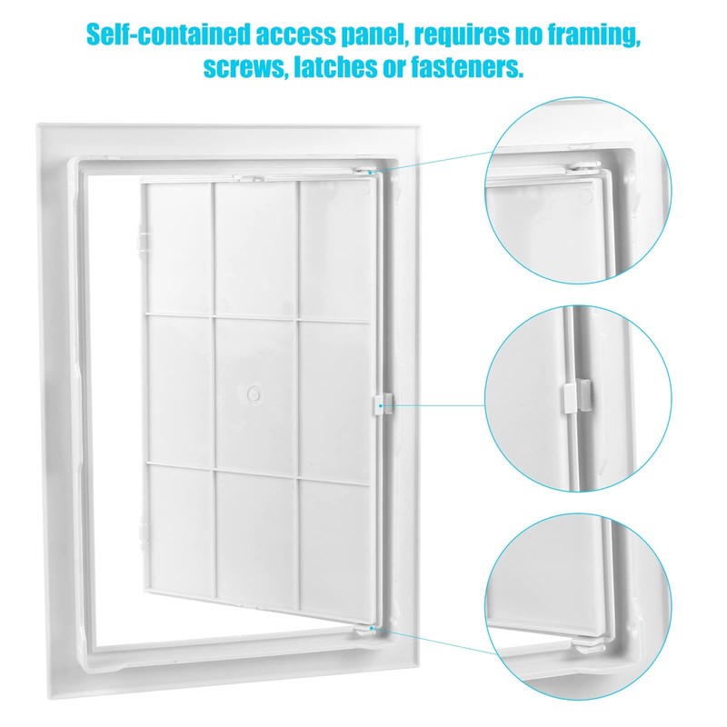 CABAX 8x12 inch Plastic Access Panel for Drywall Ceiling Reinforced Plumbing ... gallery