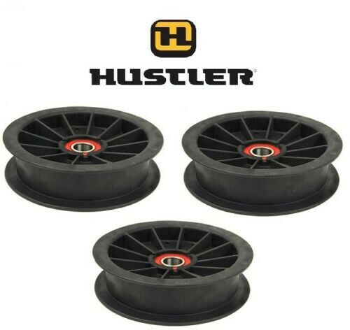 3 FLAT IDLER PULLEY FITS 48", 54", 60" HUSTLER FASTRAK MOWER 784504 5-7/8" DIA
