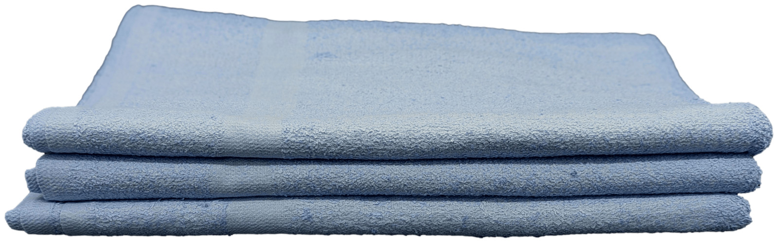 2 Piece - Hotel & Spa Pool Beach Towels 100% Ring Spun Cotton Solid Blue gallery