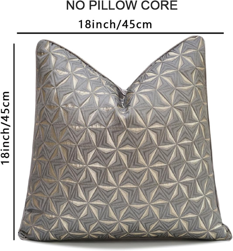 1Pc Polyester Luxury Contemporary Pillow Cover, Abstract Texture Geometric Lines gallery