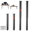 Uimoso Adjustable Steel Table Legs 24-40 in Square 1200 lbs Capacity, Set of 4 gallery