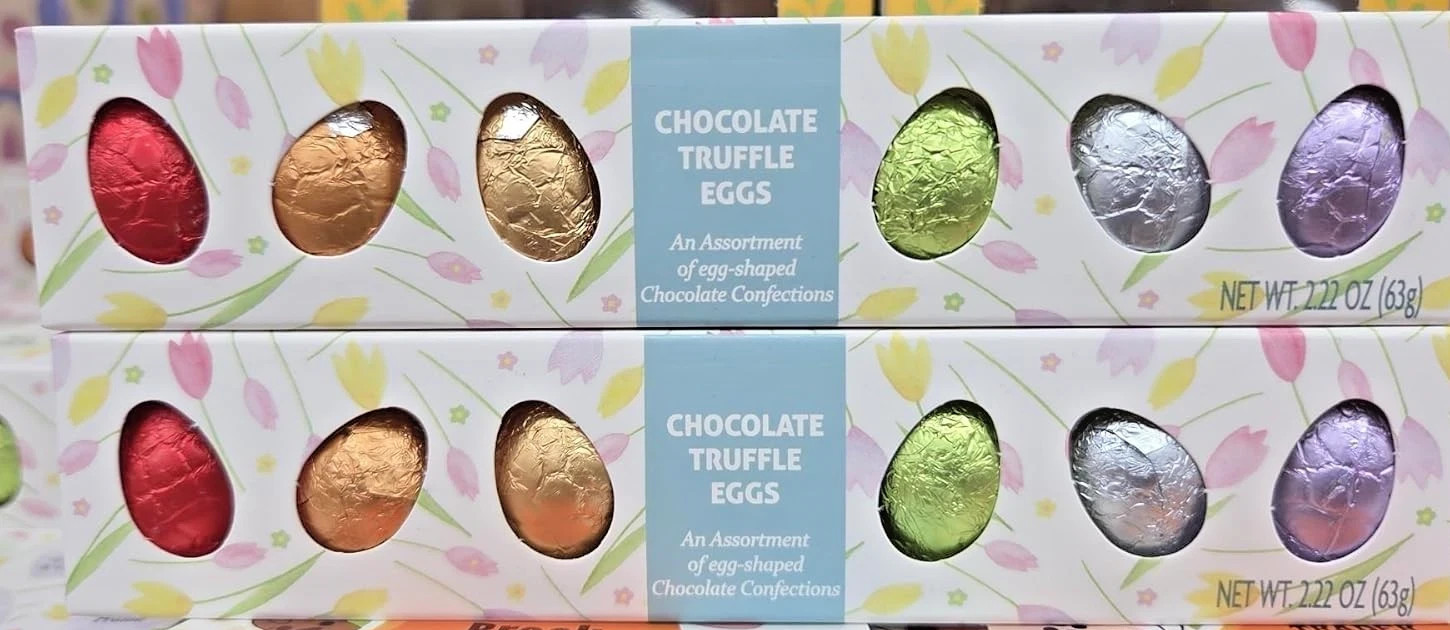 2 Pack Trader Joe's Chocolate Truffle Eggs 2.22oz 63g Assorted Flavors Two Boxes gallery