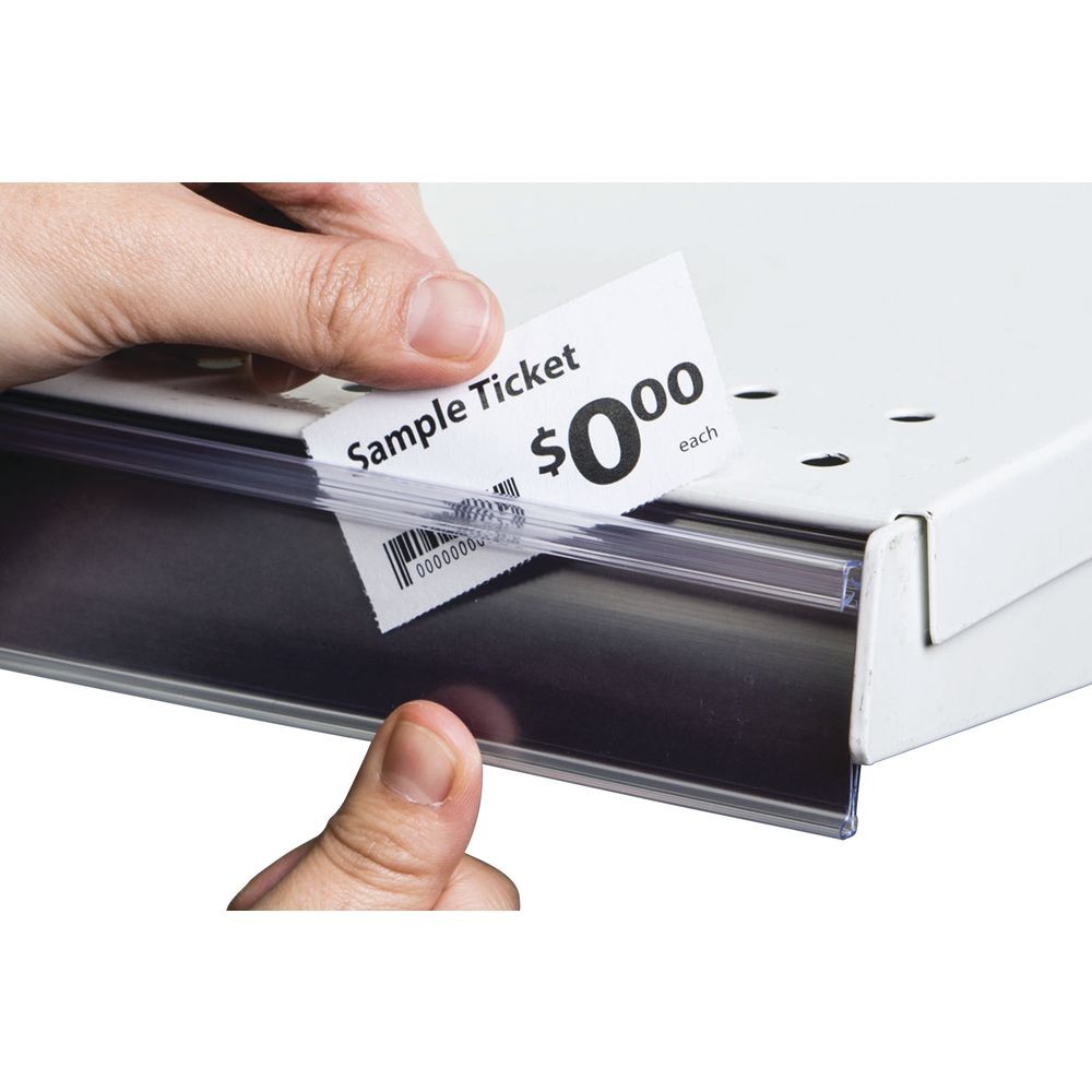 Kost Klip ClearGrip FlexChannel Black Plastic Clip-in Ticket Molding - 47 5/8"L gallery
