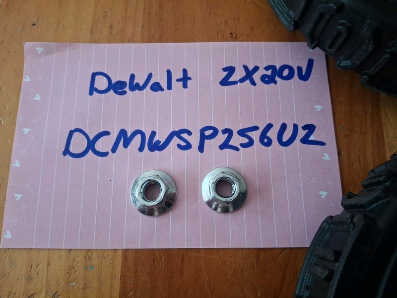 (2) DeWalt Push (Front) Mower Wheel 7" DCMWSP256U2 21in 20v OEM gallery
