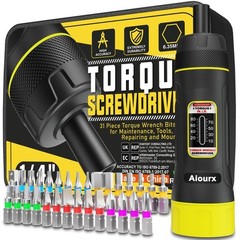 Torque Screwdriver Set, 10-80 Inch Pounds lbs, 31 Piece 1/4″ Drive Torque Scr…