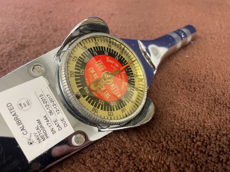 Snap-on Torqometer Dial Torque Wrench TE-12A 0-150 in/lbs 3/8" Drive gallery