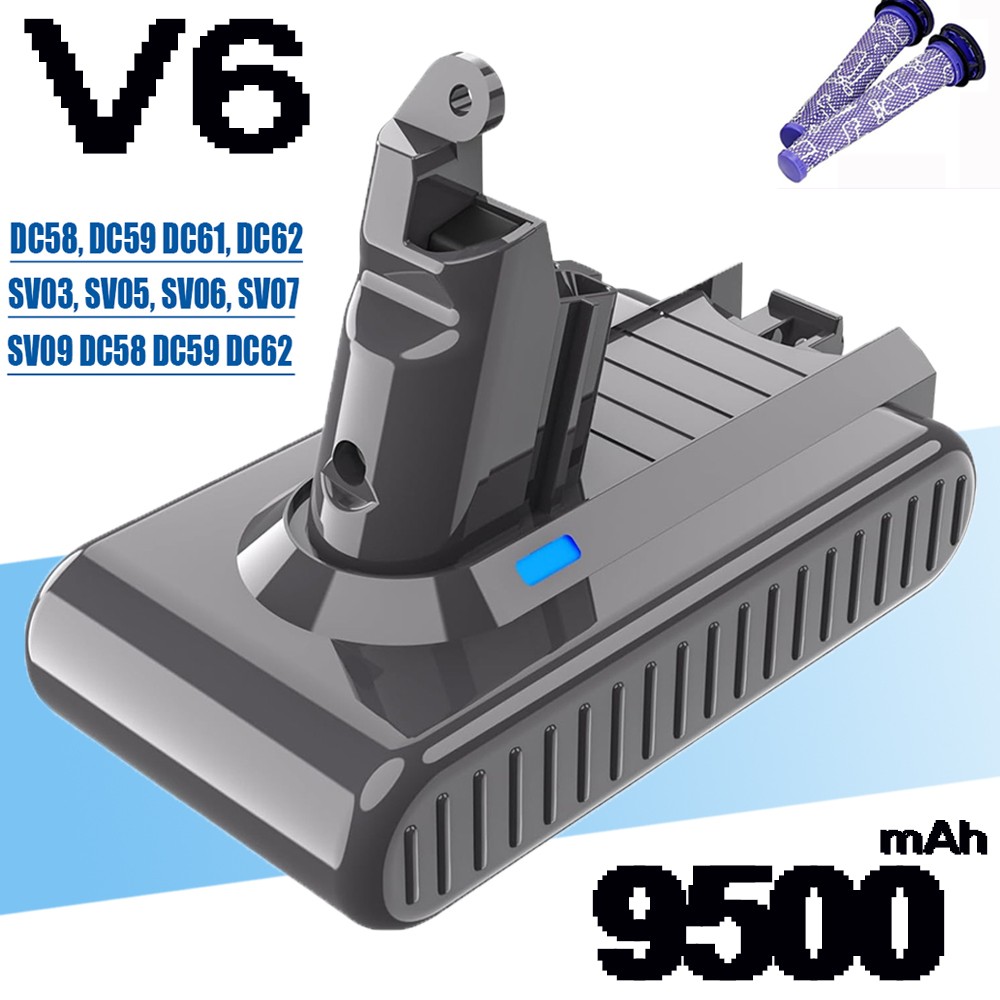 V6 Battery For Dyson V6 SV06 Handheld Vacuum Animal Battery/2PCS Filter DC58 gallery