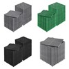 Interlocking Garage Floor Tiles 12x 12/15.7x15.7in Drainage Modular Deck Tile gallery