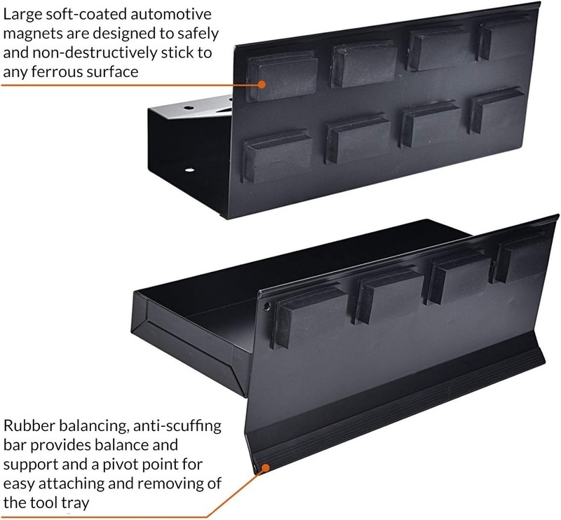 Magnetic Toolbox Tray Set, Tool Box Holder Accessories for Tool Organizer,Garage gallery