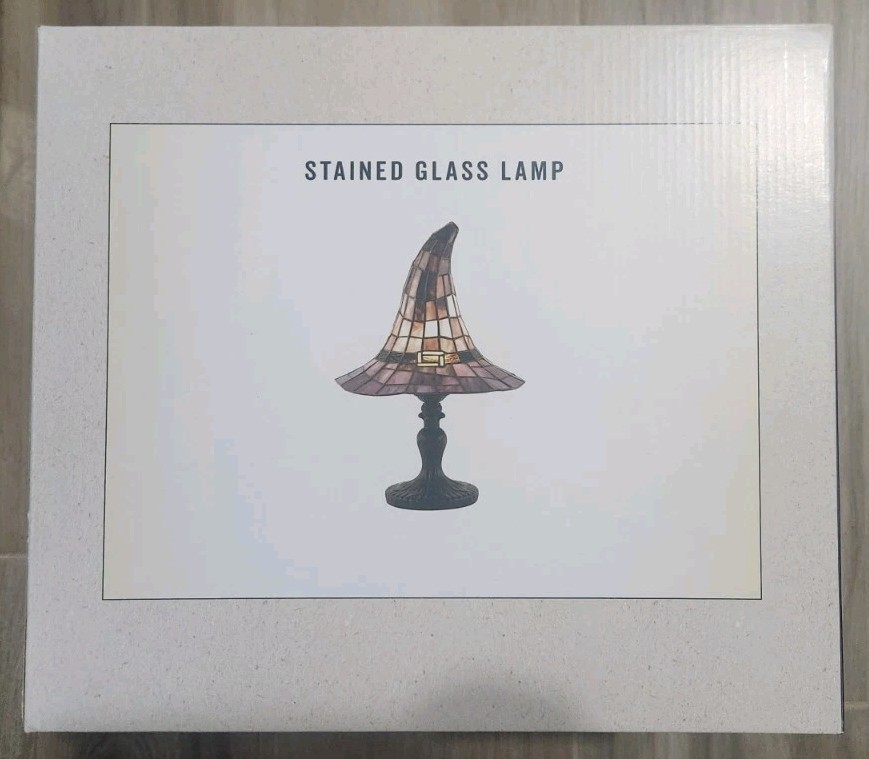 Cracker Barrel Stained Glass Witch Hat Lamp Viral Halloween Decor 2026 In Hand gallery