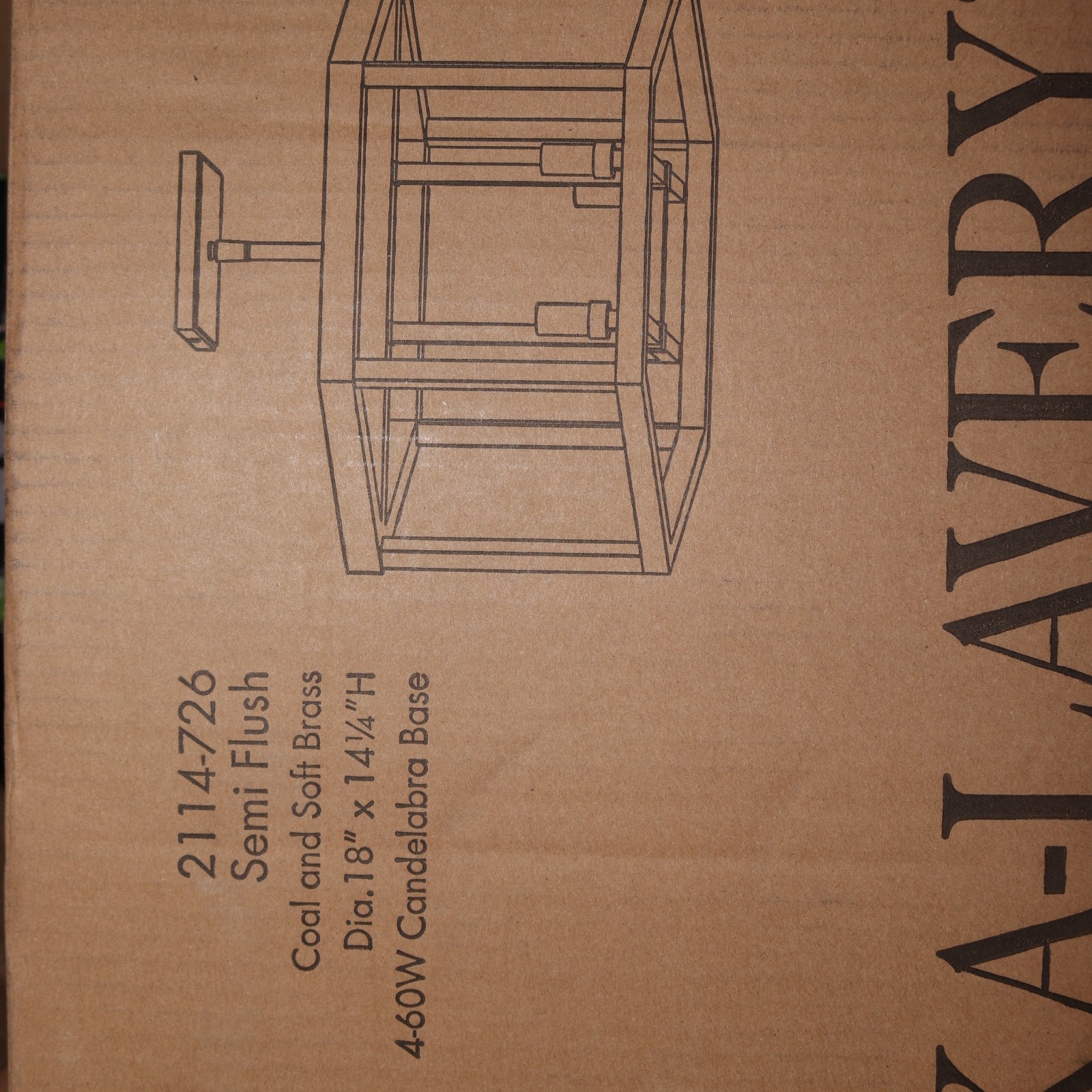 Minka Lavery Union Estates 4-Light Semi-Flush Mount 2114-726 gallery