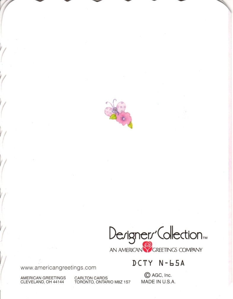 Pink Teddy Bear & Flowers Thank You Note Cards Blank Inside - American Greetings gallery