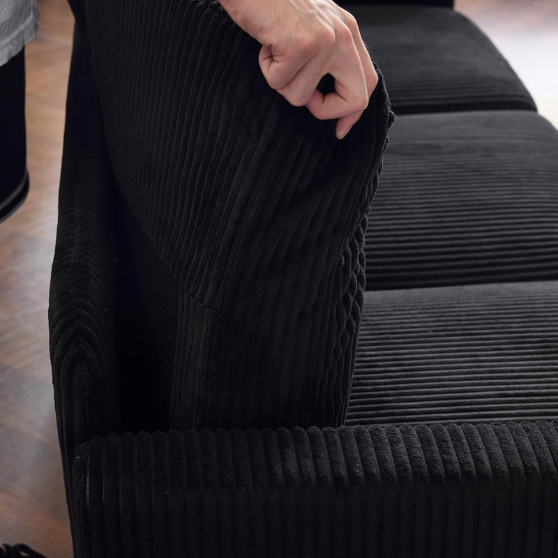 Stylish L-Shaped Couch with Storage - Convertible Sectional for Small Spaces gallery