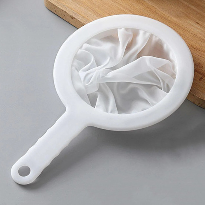 Mesh Food Filter Strainer Multi-Use Reusable Nylon Sieve Strainer with Handle gallery