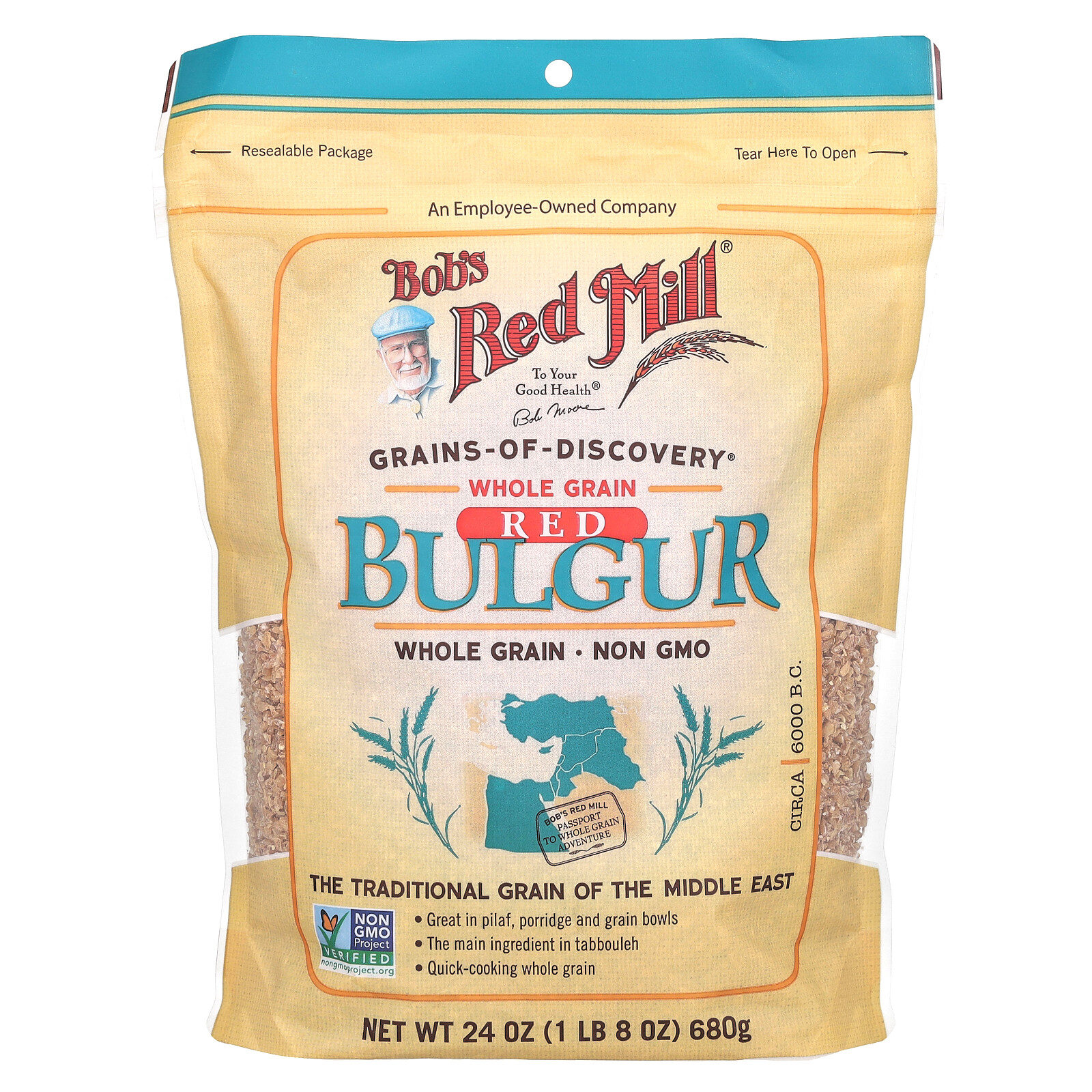 Red Bulgur, Whole Grain, 24 oz (680 g) gallery
