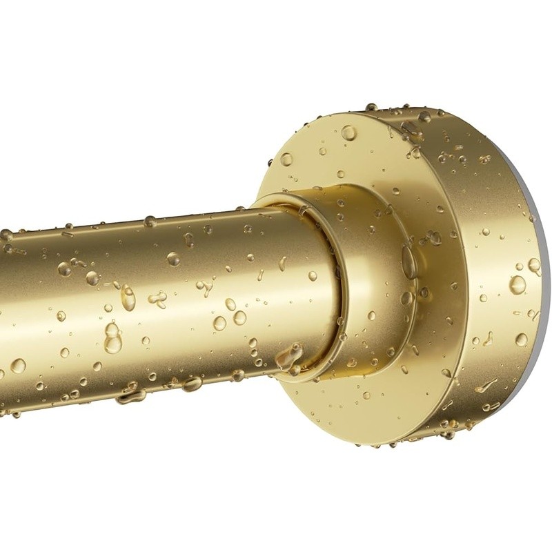 Adjustable Shower Curtain Rod Tension Spring No Drill Installation Multi Use gallery