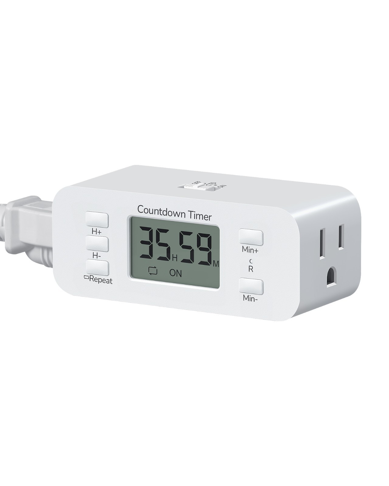 DEWENWILS Auto Shut-Off Timer Outlet for Curling Iron, Fan, Lights w/Countdown gallery