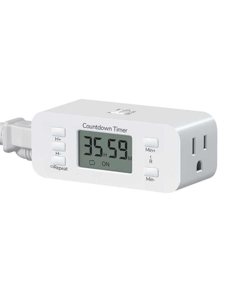 DEWENWILS 36-Hr Digital Timer Outlet w/Daily Repeat & Memory, Auto On/Off