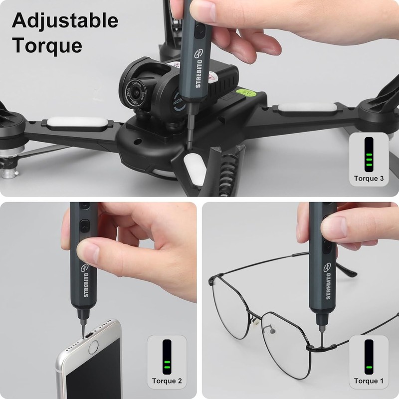 STREBITO Mini Electric Screwdriver Set, 70 in 1 Small Electric Screwdriver gallery