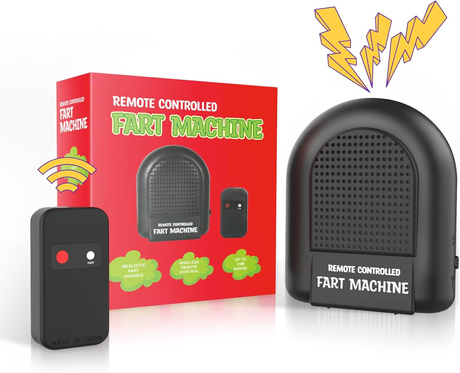 Fart Machine with Remote, Fart Machine Prank Pocket Size April Fools' Day Funny gallery