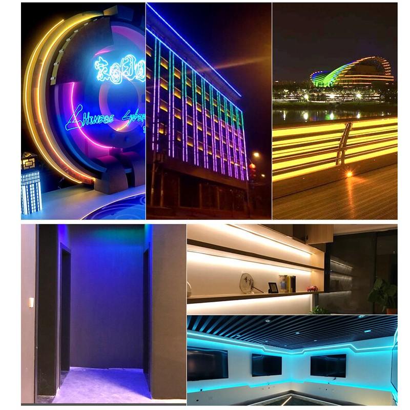 LED Neon Rope Lights Strip Waterproof Flexible Home Garden Holiday Party Decor gallery