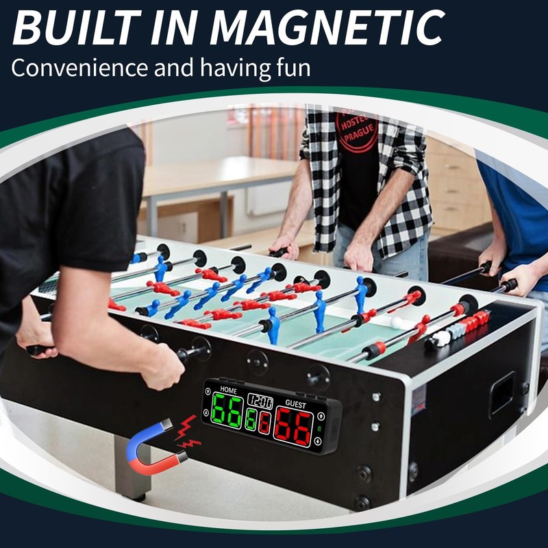 YZ Upgraded Digital Scoreboard with Timer, Mini Magnetic Electronic Scoreboar... gallery