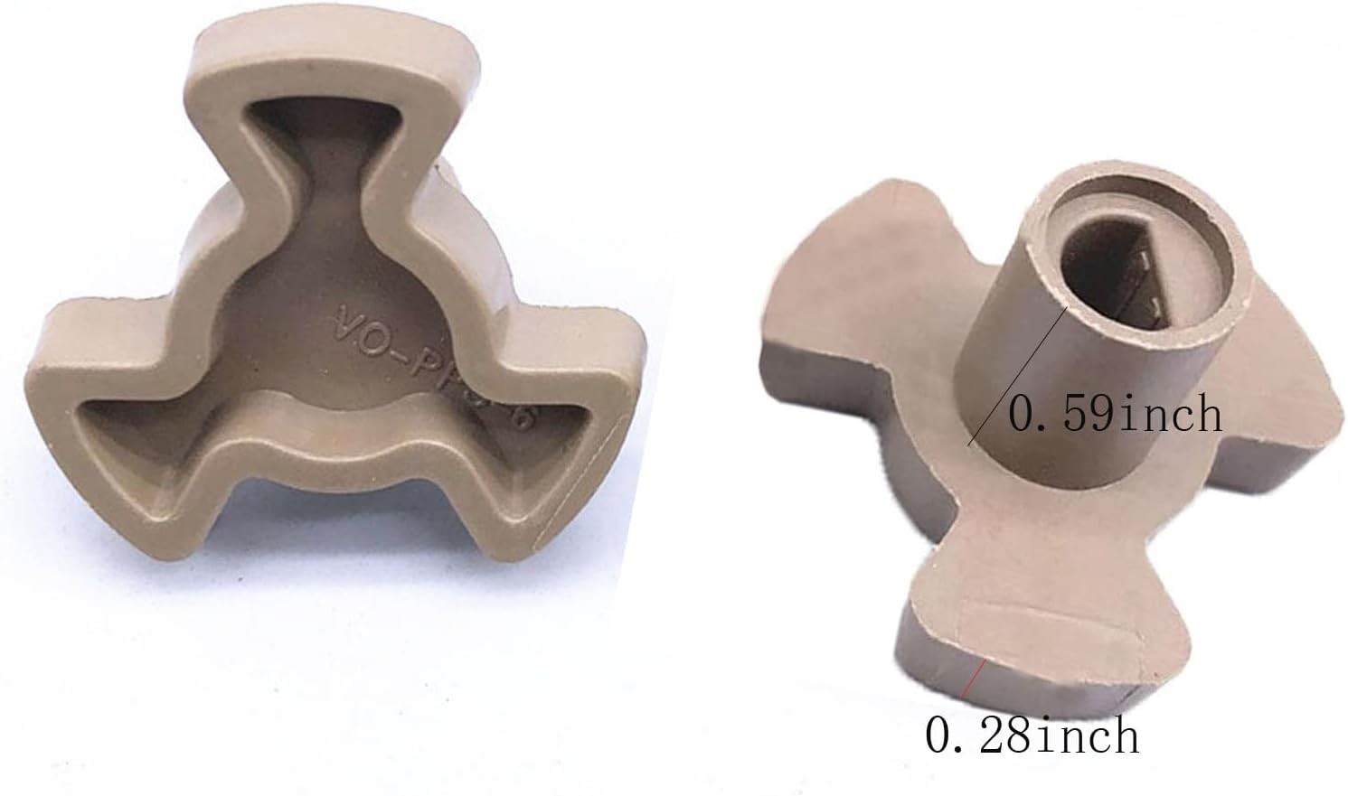 Universal Microwave Turntable Coupler for 0.59'' & 0.47'' Shaft Sizes - 1PC gallery