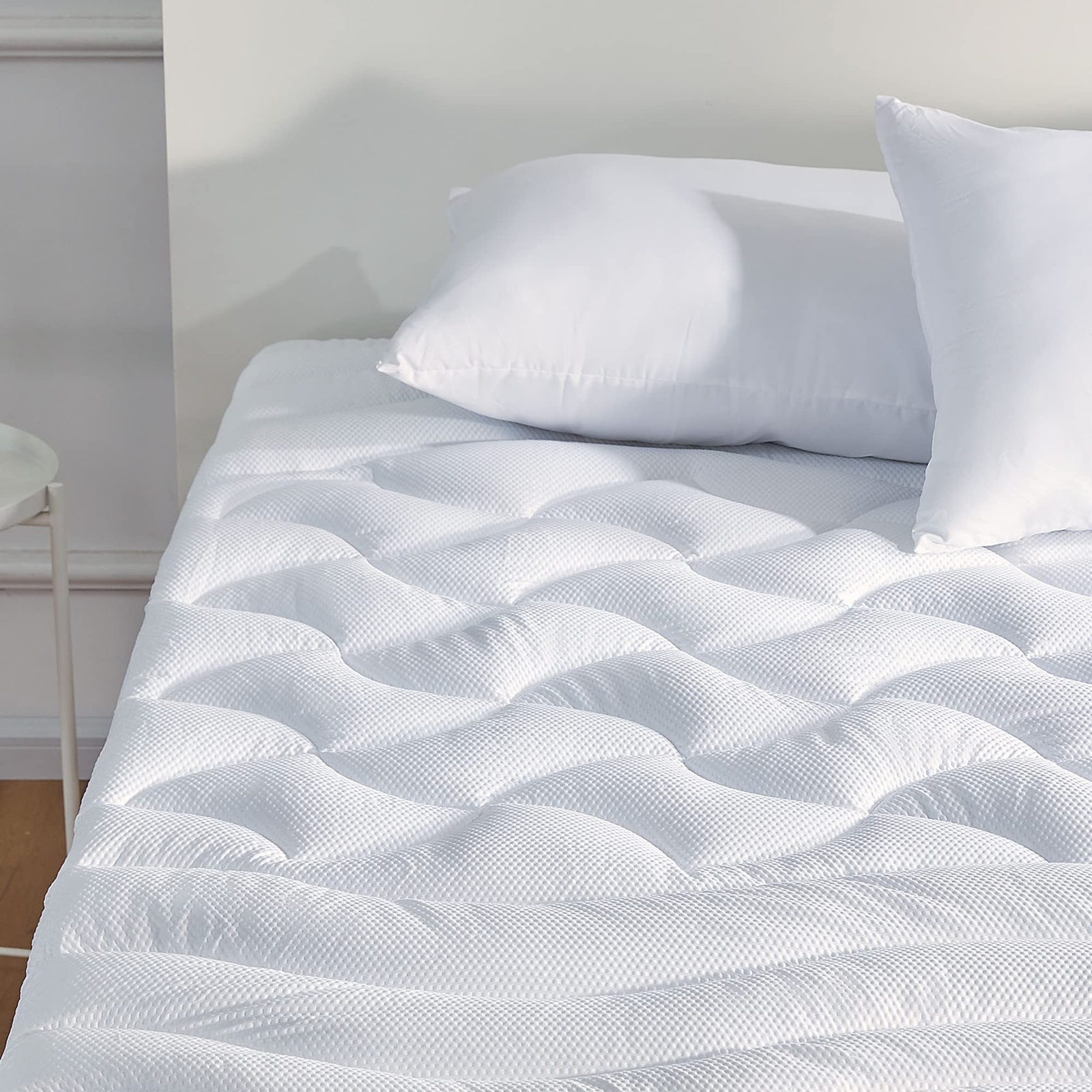 SLEEP ZONE King Size Cooling Mattress Topper, Premium Zoned Cool Mattress Pad... gallery