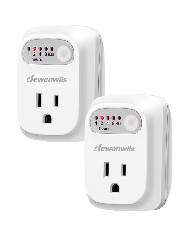 DEWENWILS 2-Pack Countdown Timer Outlet Auto Shut Off Safety 15A 1000W UL gallery