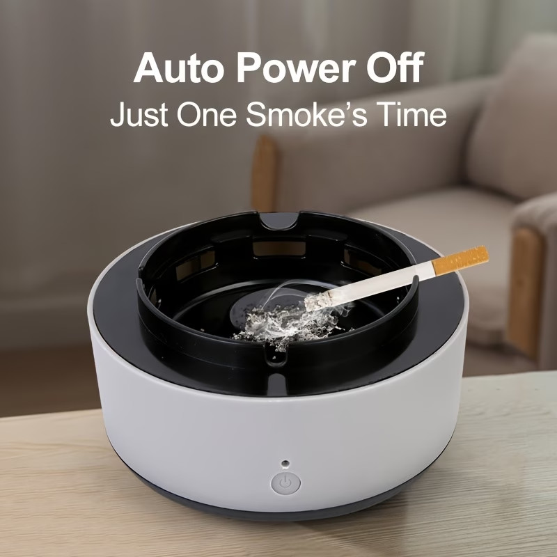 Smart Ashtray Purifier, Removes Smoke Odor White by FIXOLIFE, FREE US SHIPPING gallery