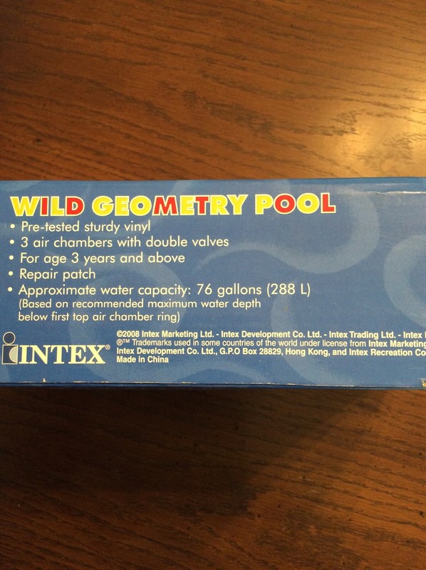 Wild Geometry Three Ring Inflatable Pool 58” X 13” gallery