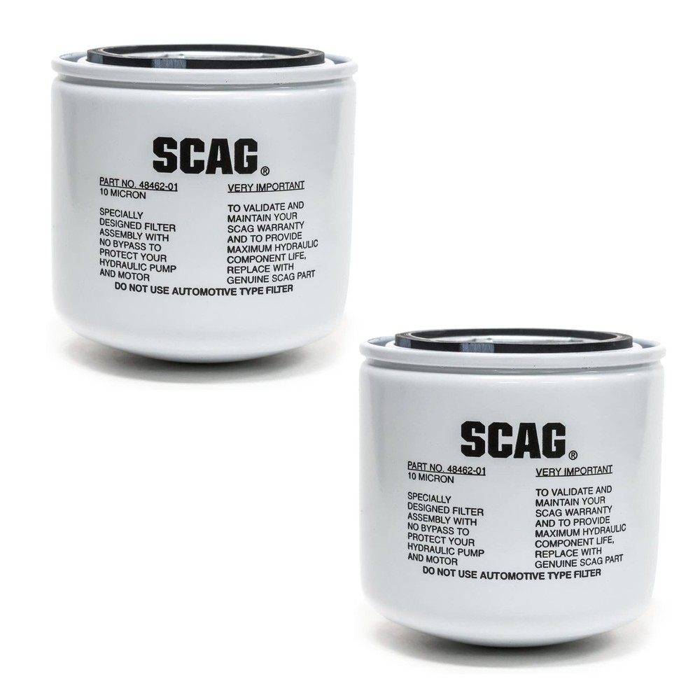 2 Pack SCAG Element Oil Filter for Walk Behind Lawn Mowers / STC48A / 48462-01