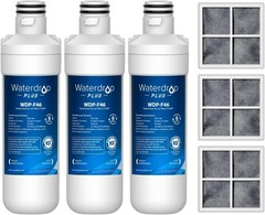 Waterdrop Plus Refrigerator Water Filter and Air Filter for LG® LT1000P®,3 Combo