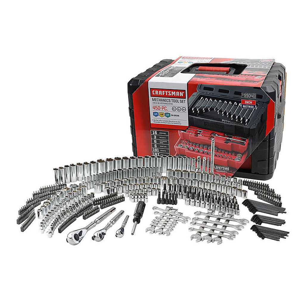 Craftsman 450 Piece Mechanic's Tool Set With 3 Drawer Case Box 99040 254 230 gallery