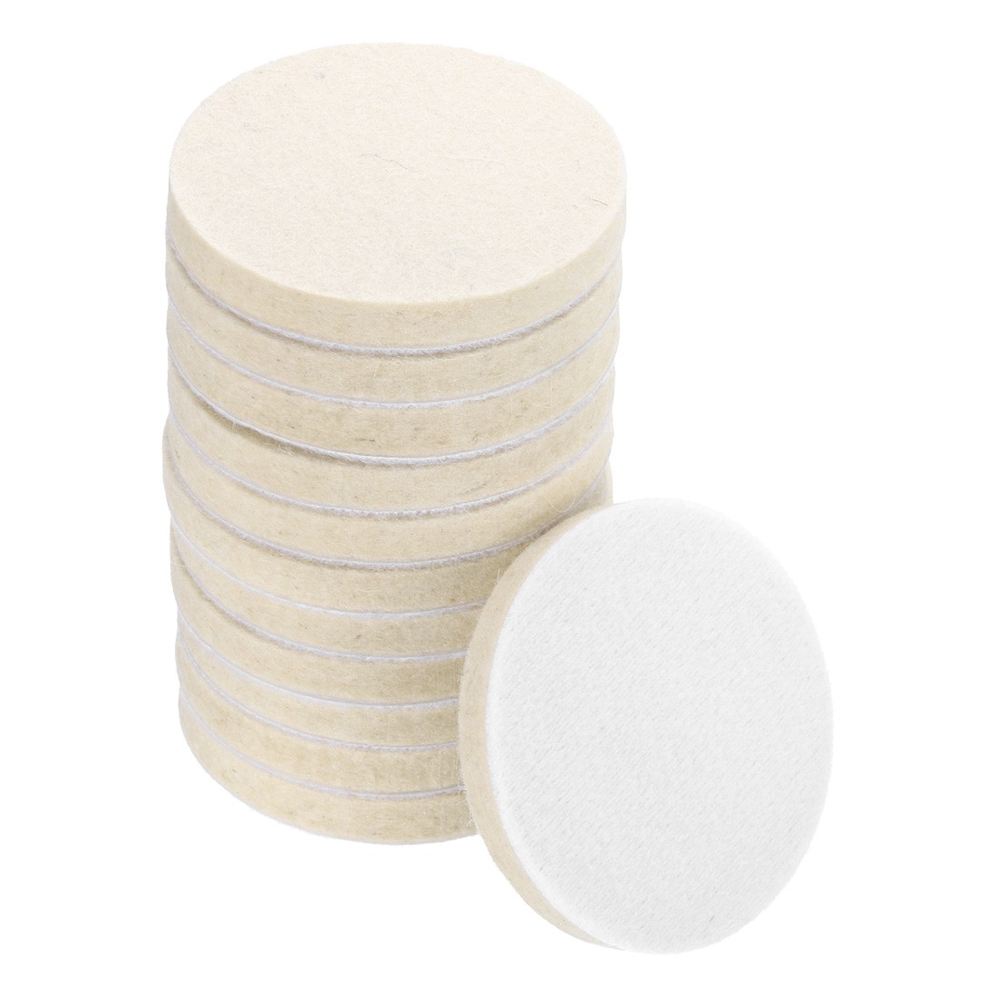 3-Inch Wool Polishing Pad Hook and Loop Buffing Wheel 12Pcs gallery
