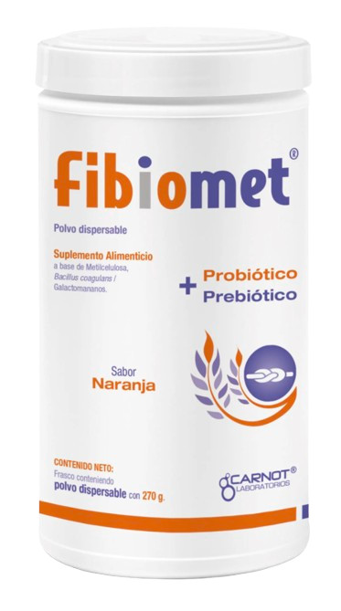 Fibiomet: Digestive Support Powder, Dietary Supplement, Orange Flavor, 270g gallery