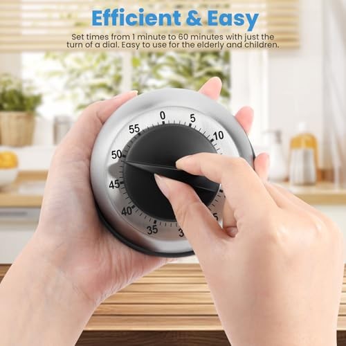 Kitchen Timer for Cooking, Chef Cooking Magnetic Timer - No Batteries Required gallery