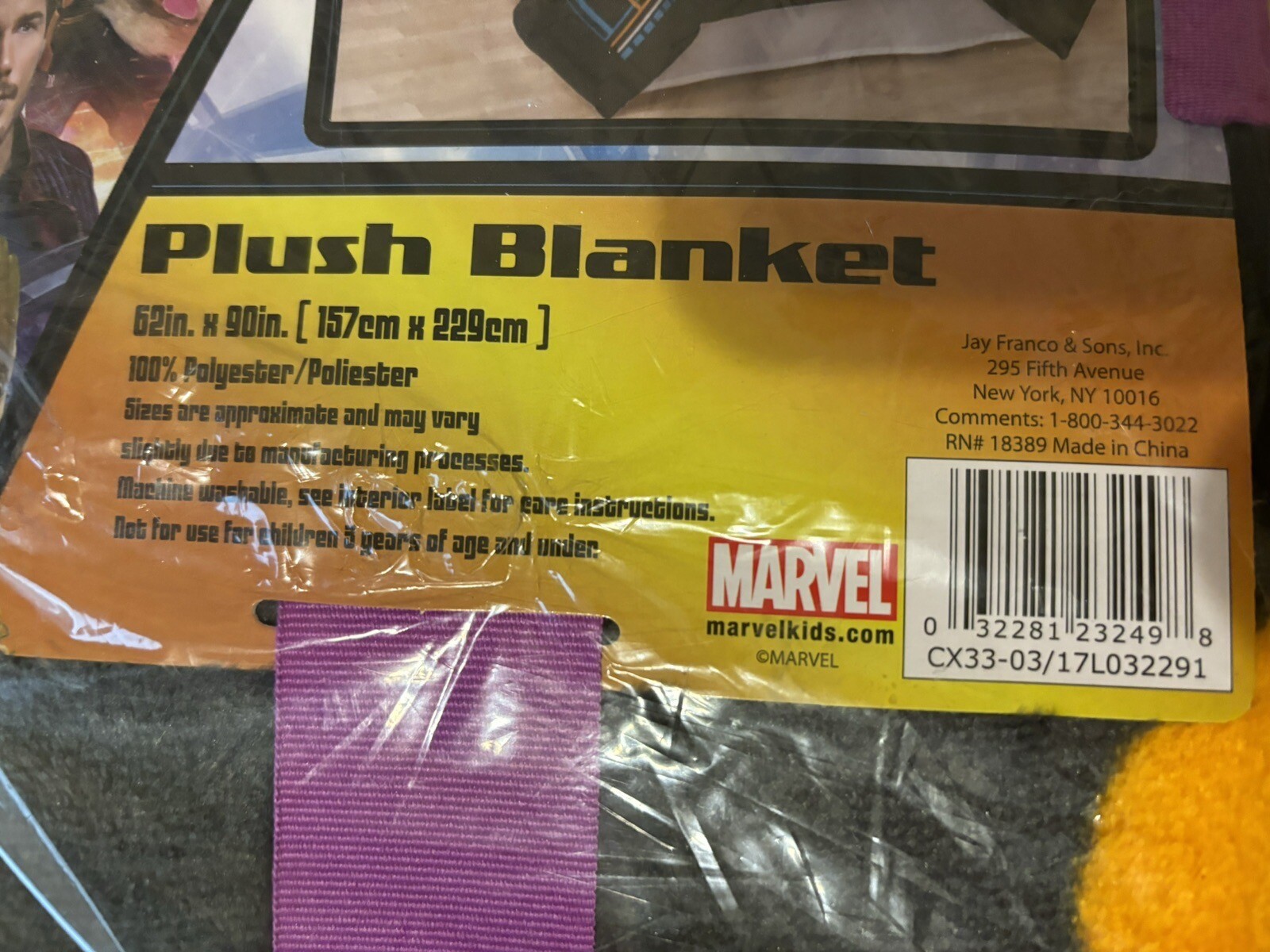 Grout Plush Blanket, 62x90 Inches, Marvel, Guardians Of The Galaxy Vol 2 gallery