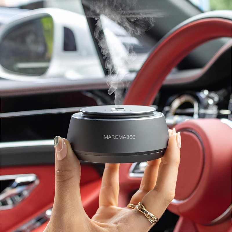 Aroma360 Smart Car Diffuser W/20ml Included / Ultrasonic Scenting Nanotechnology gallery