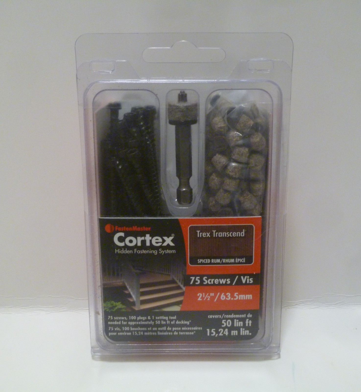 Collated Cortex Fastening System for Trex Transcend Decking 2-1/2" Spiced Rum gallery