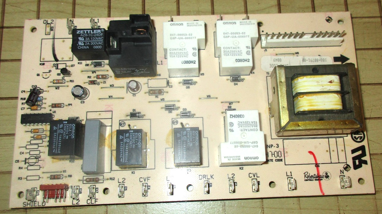 Dacor OEM Single Oven Relay Board 92028, 82127, 82995, 100-00791-00 (0049) gallery