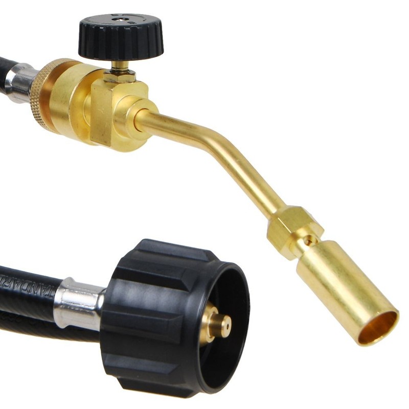 Propane Gas Tank Start Torch & Hose Adapter Brazing Soldering Welding Head gallery