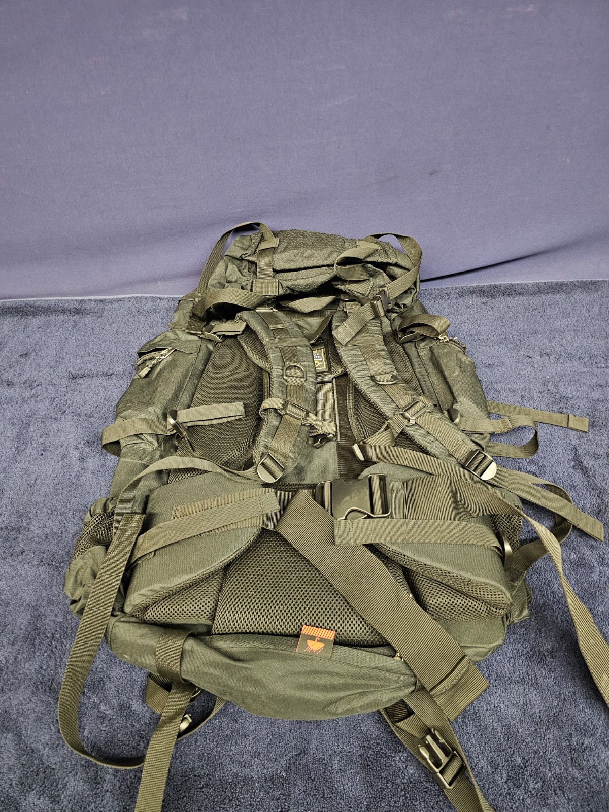 Amazon Basics 75L Hiking Camping Backpack Bag Black  NOS 2