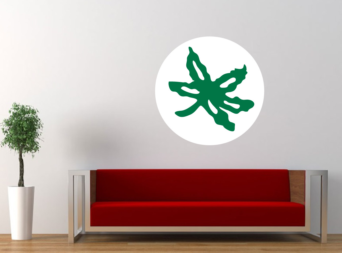 Ohio State Buckeyes Leaf Vinyl Sticker Decal **MANY SIZES** CornholeTruck Car gallery