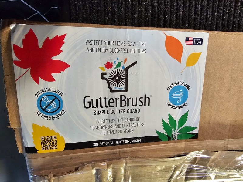 Gutterbrush Oversize 6 in. - 12 ft. Pack Max-Flow Filter Brush Gutter Guard gallery