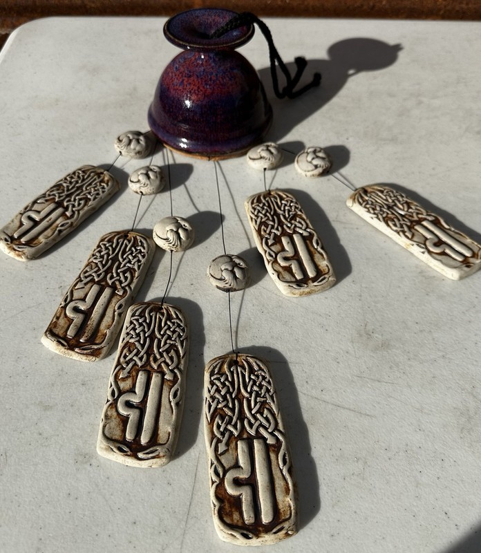 handcrafted ceramic wind chime decorative hanging round &rectangular pendants gallery
