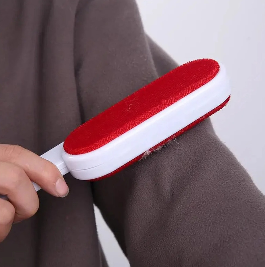 Self-Cleaning Two-Sided Lint Remover Brush for Pet Hair Sofa Carpet Clothes gallery