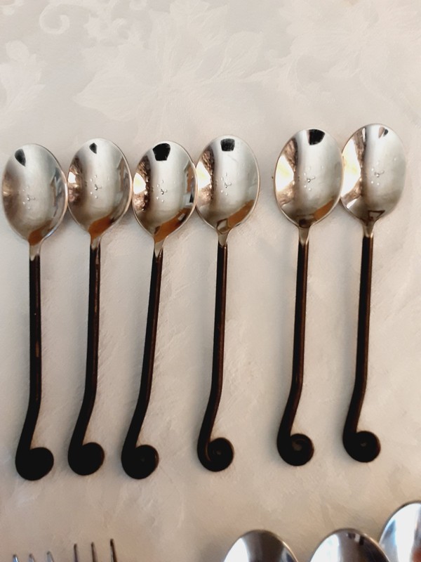 Treble Clef Gourmet Settings GS Flatware 18/10 Stainless 35 Pieces Spoons Forks gallery