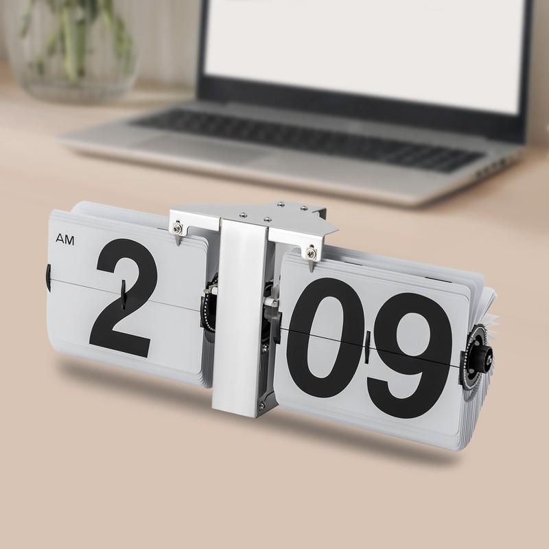 Retro Wall Mount/Tabletop Flip Clock Battery Powered Digital Display Clock gallery