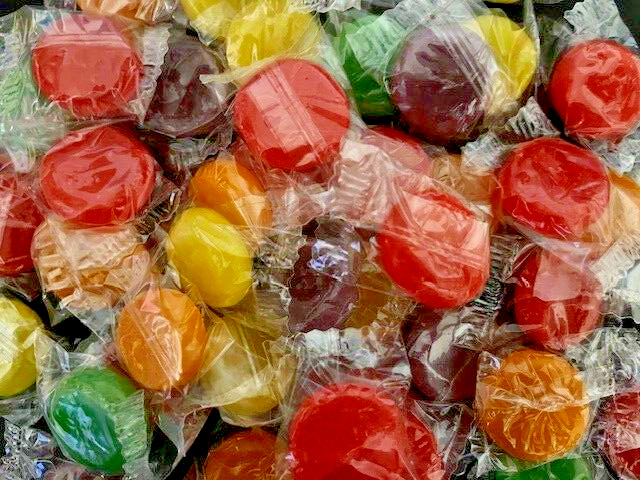 Assorted 5 FLAVORS- Fruit Flavored Hard Candy Buttons - {1/2 POUND BULK BAG} gallery